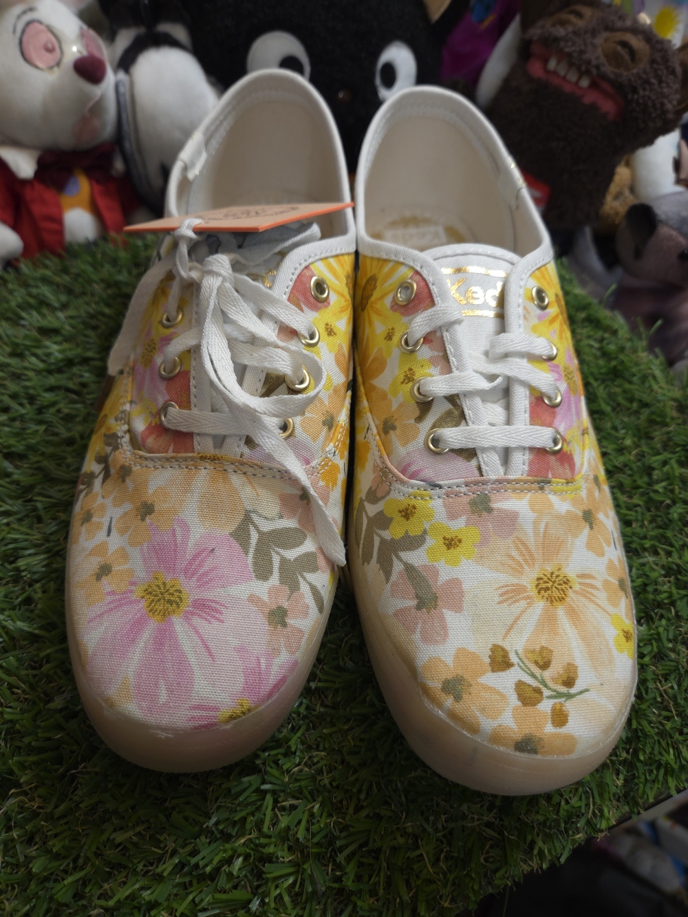 Rifle Paper Co. Keds Women's Floral Canvas Sneakers 8 - Picture 2 of 9